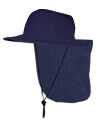 Navy Adventurer Cool Hat with Flap